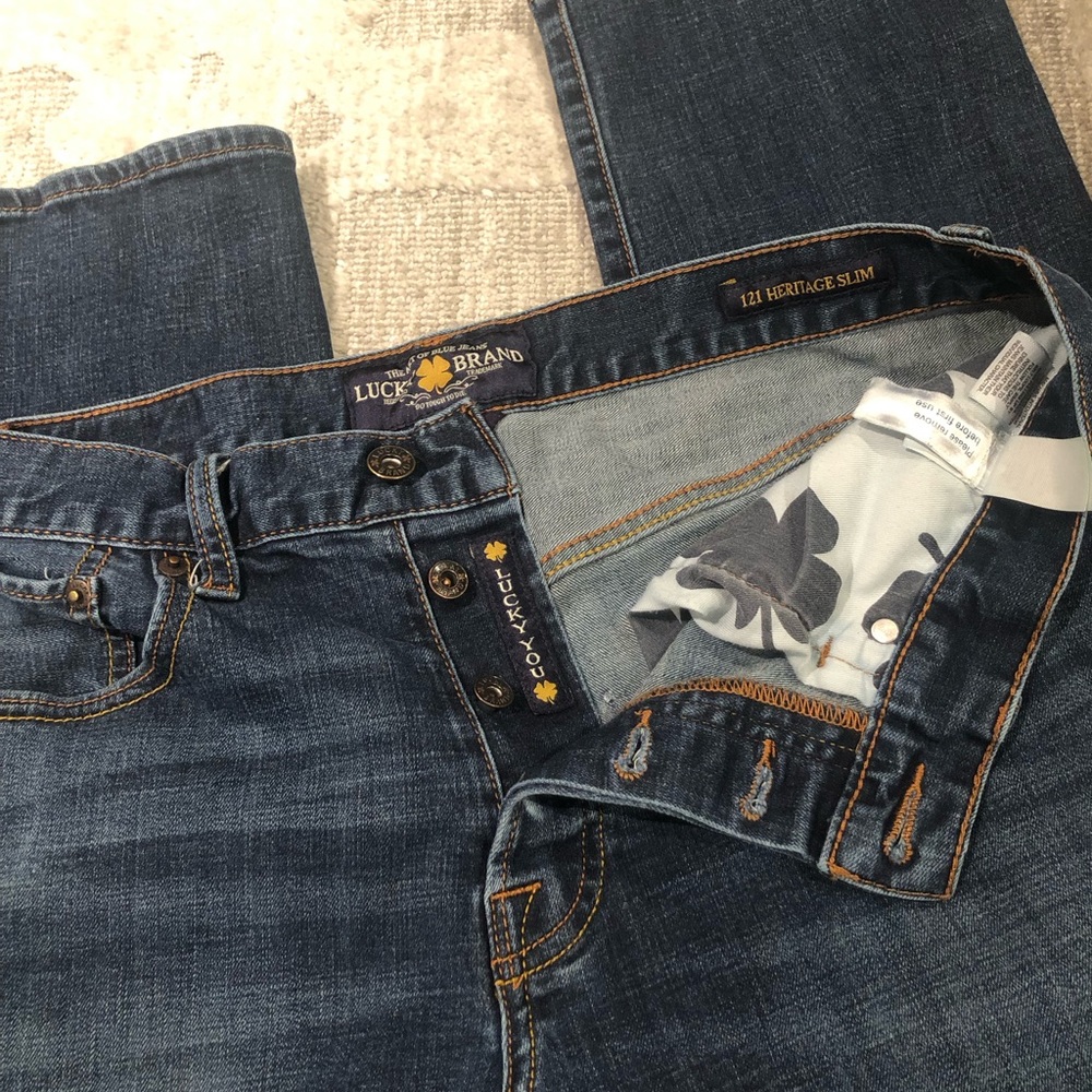 Lucky Brand 121 Heritage Slim Men’s Denim Jeans size 33x34